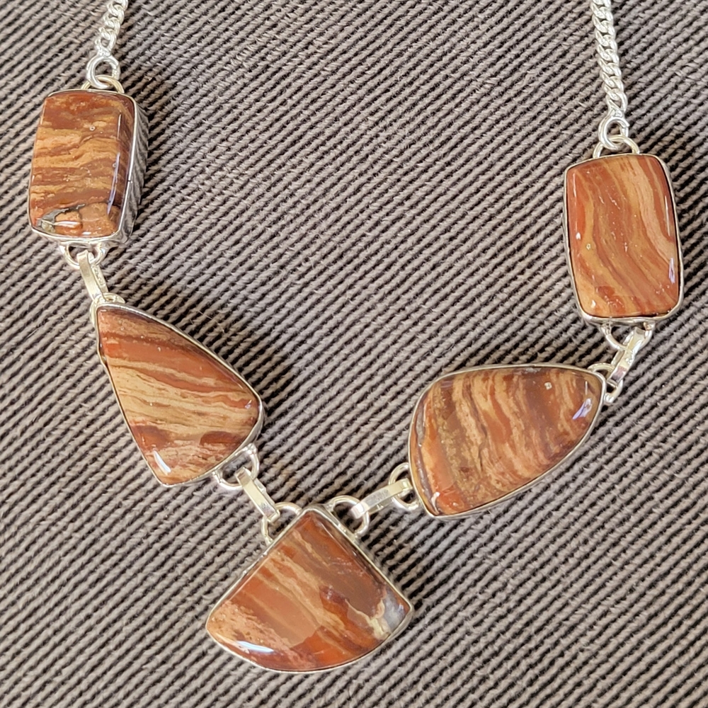 Artisan Brown Stone Necklace